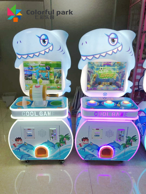 Schirm-Lotterie Arcade Machine des Hammer-klopfende Münzen-Spiel-Maschinen-kleine Delphin-LED