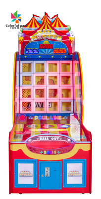 Abzahlungs-Videospiel-Maschine, die Münzen-Clown Ball Throwing Machine drückt