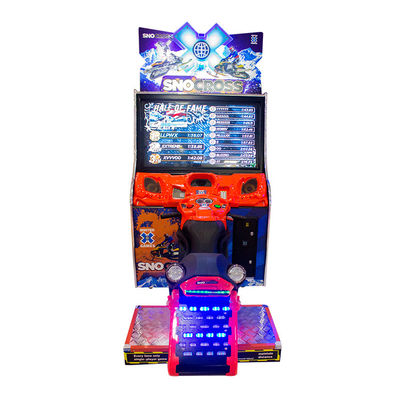 Kreuz-Schnee moto der Münzen-OP SNO, das Bewegungssimulatorarcade-spiel Münzen-Arcade-Maschines fährt