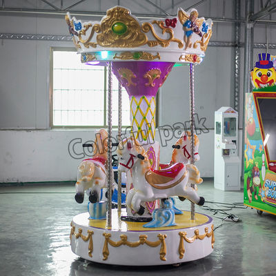 Kinder-Mini Carousel Horse Rides Backyard-münzenbetriebenfröhliche gehen ringsum die Fahrten der Münzenkinder