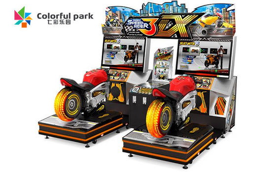 180w Münzen-Arcade Machines Crazy Speed GP-Motorrad-Simulator, der Spiel läuft