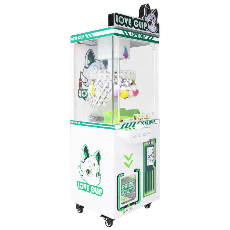 Green Crane Coin Claw Machine Starry Love Clip Machine Probability Controllable Prize Clip Snack Gift Vending Machine