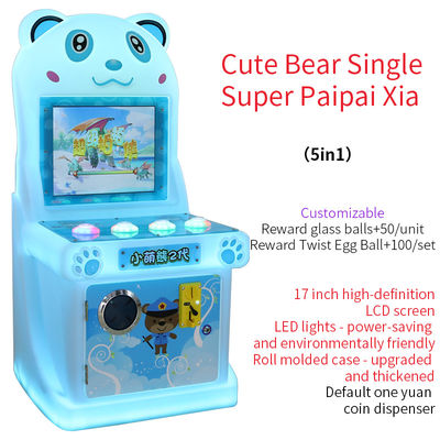 17-Zoll Fashion Cute Bear Arcade Münzbetriebene Tasten Spielautomat