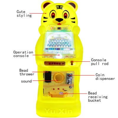 19mm Tiger Arcade Pinball-Maschine Spaß-gefüllte Unterhaltung bunter Design Geschick Testspiel ideal für Kinder