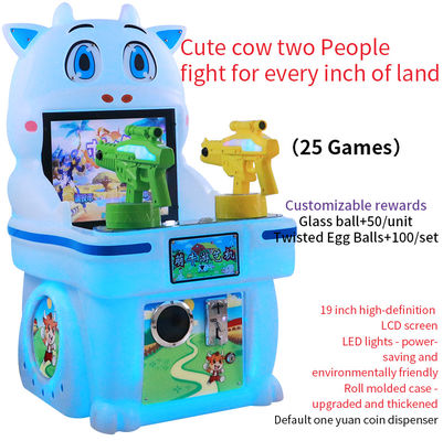 Cute Cow Münzbetriebene Arcade-Spielmaschine für zwei Spieler 19 Zoll