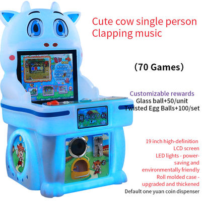 Süße Kuh Münzbetriebene Einzelspieler-Musik Kinder Klatsch-Spiel von guter Qualität 19 Zoll