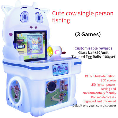 Münzbetriebene Kindervergnügungsstätte Ein-Person-Fischmaschine Arcade-Spielmaschine