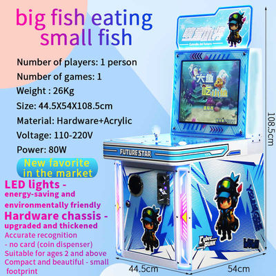 Große Fische fressen kleine Fische Hungrige Raubtiere Fische fressen Fische Joystick Münze bediente Spielmaschine