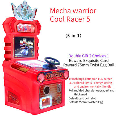 19 Zoll Münzbetriebene Arcade-Kinder-Rennspielmaschine 220V