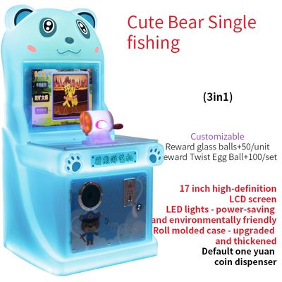 Süßes Bärenfischen Spaß Mini Automatik 220V Kinderspielmaschine